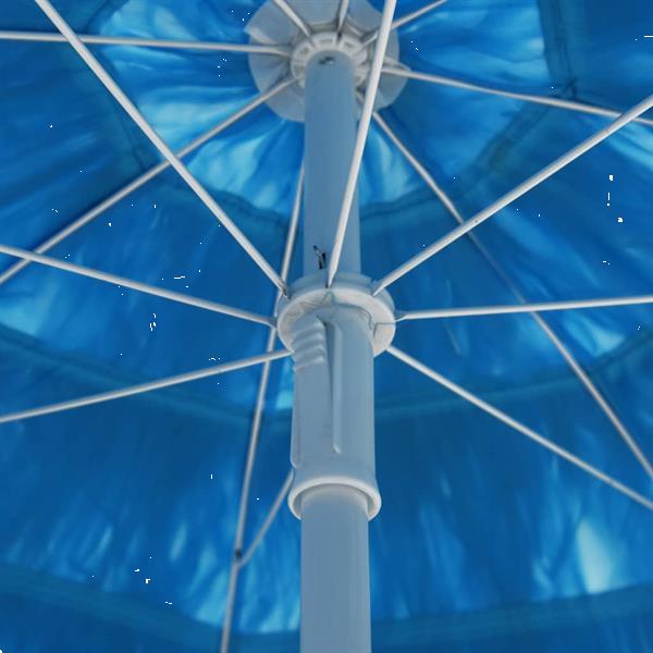 Grote foto vidaxl parasol de plage hawaii bleu 180 cm tuin en terras overige tuin en terras