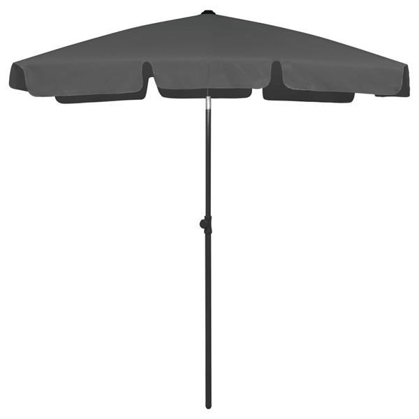 Grote foto vidaxl parasol de plage anthracite 180x120 cm tuin en terras overige tuin en terras