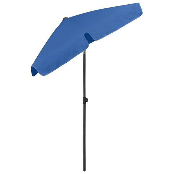 Grote foto vidaxl parasol de plage bleu azur 180x120 cm tuin en terras overige tuin en terras
