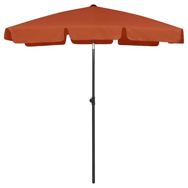 Grote foto vidaxl parasol de plage terre cuite 180x120 cm tuin en terras overige tuin en terras