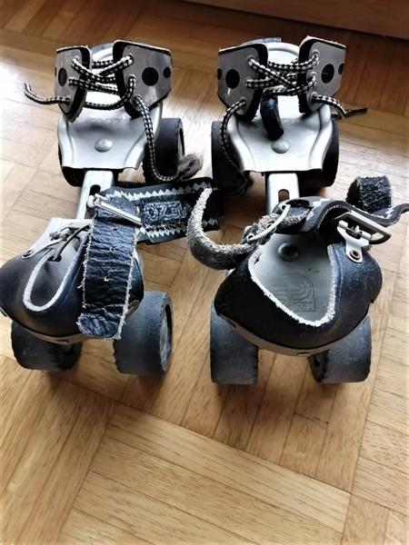 Grote foto vintage rolschaatsen van mezo jaren 60 antiek en kunst antiek speelgoed