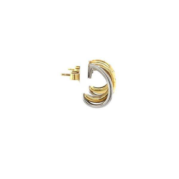 Grote foto gouden oorstekers met diamant 14 krt kleding dames sieraden