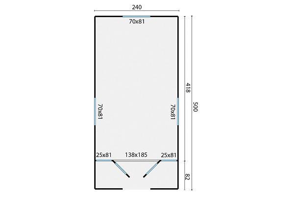 Grote foto pipowagen zigeunerwagen 505x240 inclusief veranda tuin en terras tuinhuisjes en blokhutten