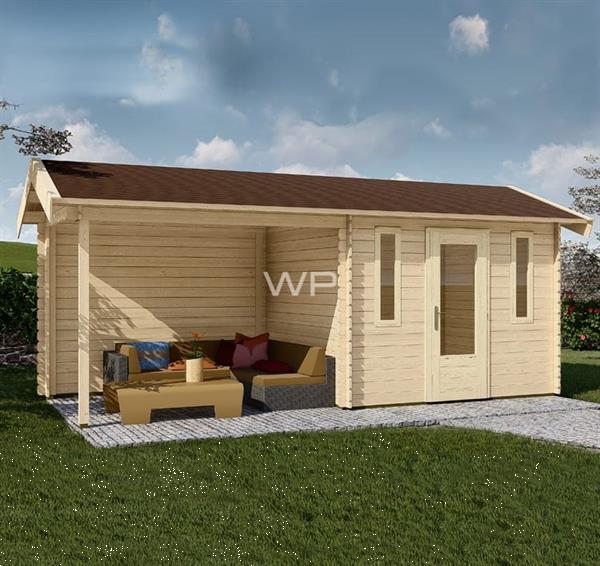 Grote foto woodpro blokhut tuinhuis alphen 600x250 cm tuin en terras tuinhuisjes en blokhutten