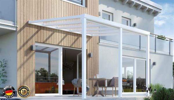 Grote foto easy edition dhz veranda 700x300 cm glasdak tuin en terras tegels en terrasdelen