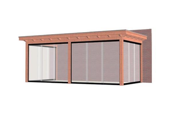 Grote foto aanbouwveranda lucca 660x325 cm plat dak combinatie 1 tuin en terras tegels en terrasdelen