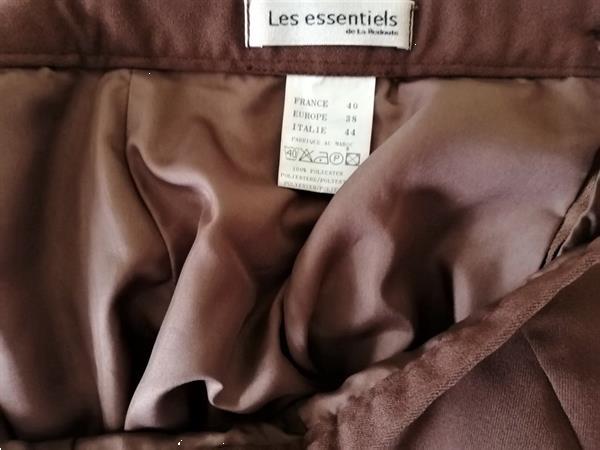 Grote foto chocoladebruine rok van les essentiels maat 38 kleding dames jurken en rokken