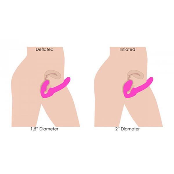 Grote foto opblaasbare strapless strap on met afstandsbediening erotiek overige stimuli