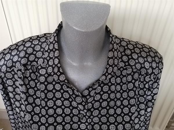 Grote foto vintage zwarte blouse st michael 44 nieuw kleding dames blouses