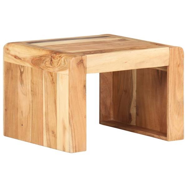 Grote foto vidaxl table d appoint 43x40x30 cm bois d acacia massif huis en inrichting eettafels