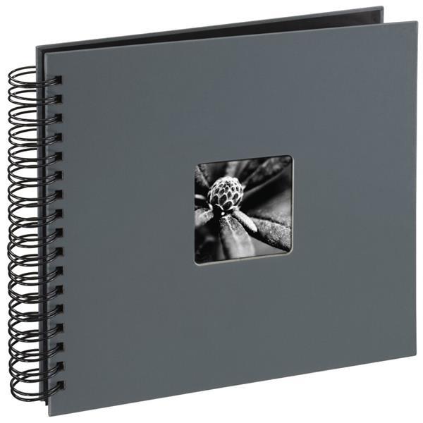 Grote foto hama spiraalalbum fine art 28 x 24 cm 50 zwart pagina grij audio tv en foto onderdelen en accessoires