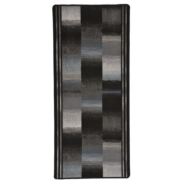 Grote foto vidaxl tapis de couloir support de gel noir 67x120 cm huis en inrichting vloerbedekking en kleden