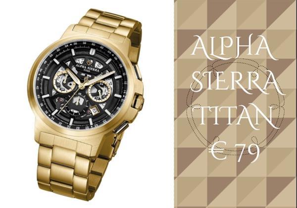 Grote foto prachtige alpha sierra titan g04 sieraden tassen en uiterlijk heren