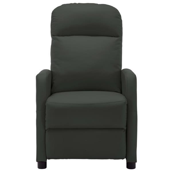Grote foto vidaxl fauteuil inclinable anthracite similicuir huis en inrichting stoelen