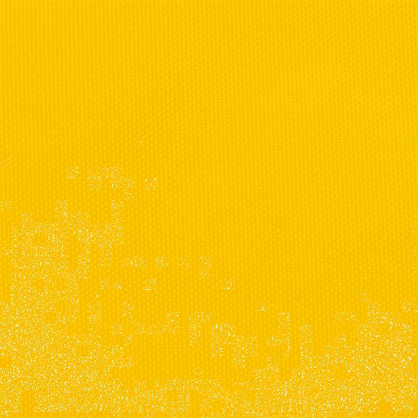 Grote foto vidaxl zonnescherm driehoekig 5x5x6 m oxford stof geel tuin en terras overige tuin en terras
