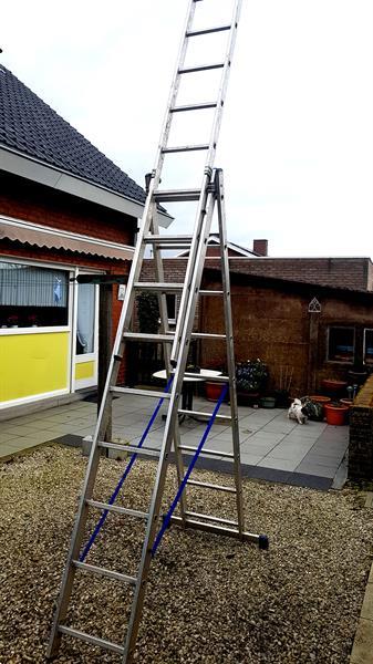 Grote foto proffesionele galico ladder 3 x 9 treden doe het zelf en verbouw ladders en trappen