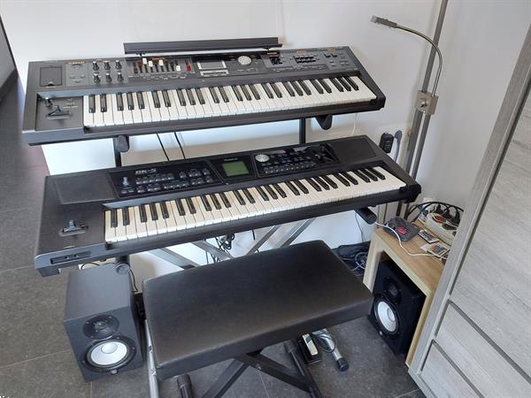 Grote foto roland keybords bk5 vr09 muziek en instrumenten keyboards