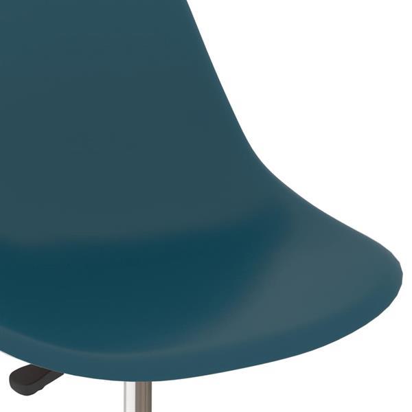 Grote foto vidaxl chaises de salle manger pivotantes 6 pcs turquoise huis en inrichting stoelen