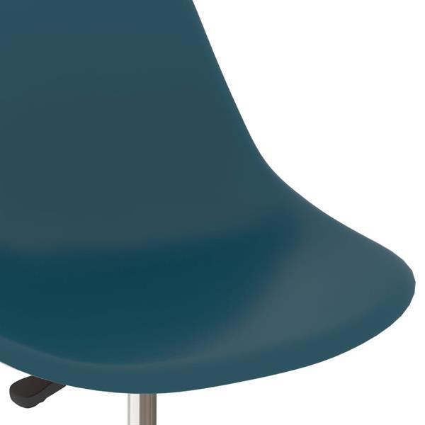 Grote foto vidaxl chaises de salle manger pivotantes 2 pcs turquoise huis en inrichting stoelen