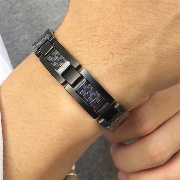 Grote foto titanium magneet armband model otb 1281g sieraden tassen en uiterlijk armbanden voor hem