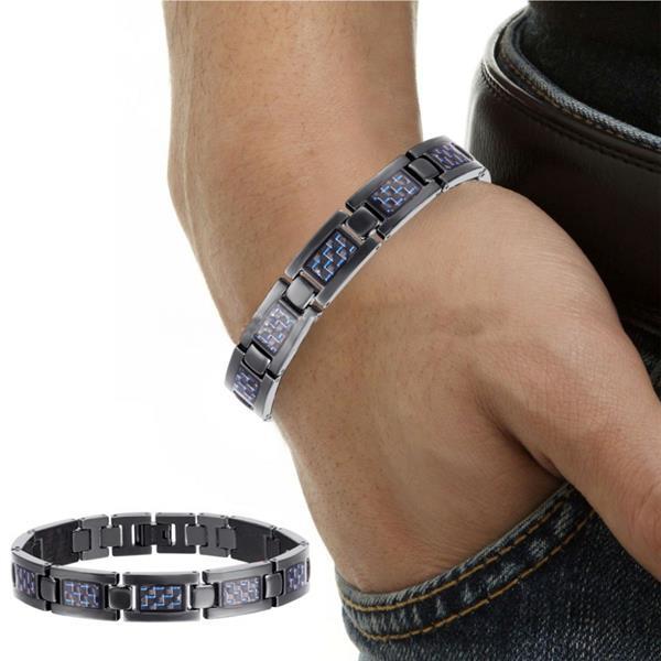 Grote foto titanium magneet armband model otb 1271bl sieraden tassen en uiterlijk armbanden voor hem