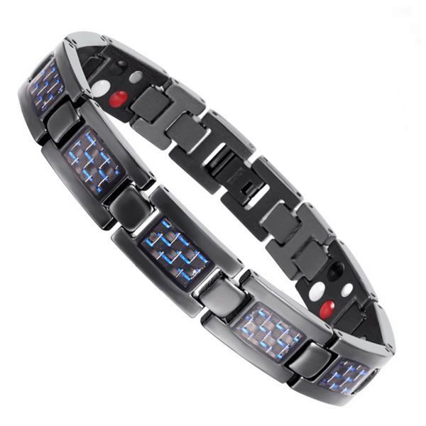 Grote foto titanium magneet armband model otb 1271bl sieraden tassen en uiterlijk armbanden voor hem