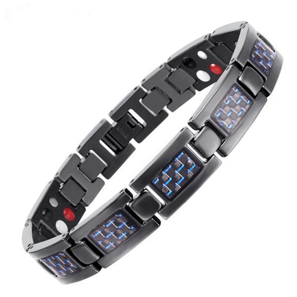 Grote foto titanium magneet armband model otb 1271bl sieraden tassen en uiterlijk armbanden voor hem