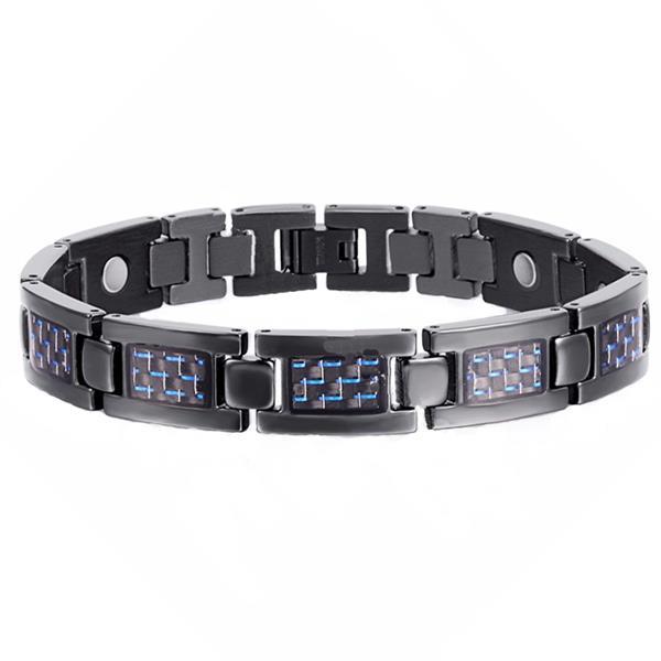 Grote foto titanium magneet armband model otb 1271bl sieraden tassen en uiterlijk armbanden voor hem