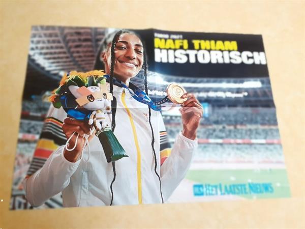 Grote foto poster tokyo 2021 verzamelen sportartikelen en voetbal