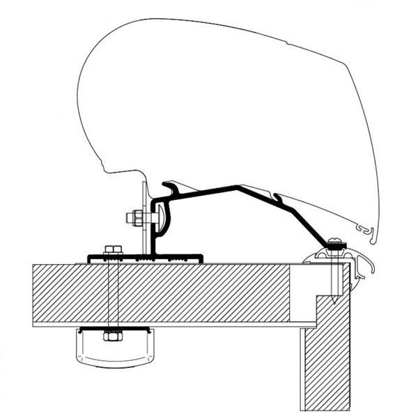 Grote foto thule lmc caravan roof adapter kit caravans en kamperen tenten