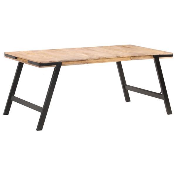 Grote foto vidaxl table de salle manger 180x90x76 cm bois de manguier huis en inrichting eettafels