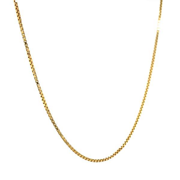 Grote foto gouden lengtecollier venetiaan 50 cm 14 krt kleding dames sieraden