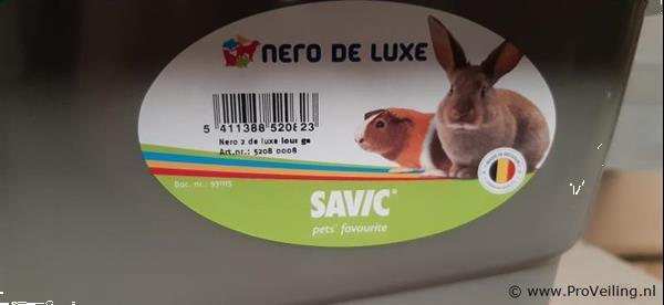 Grote foto online veiling savic konijnenhok type nero de luxe dieren en toebehoren hokken en kooien