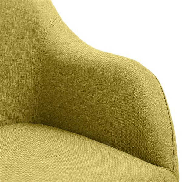 Grote foto vidaxl chaises de salle manger 6 pcs vert tissu huis en inrichting stoelen
