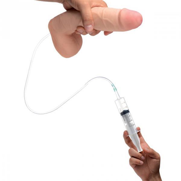 Grote foto dual density spuitende dildo 24 cm erotiek dildo