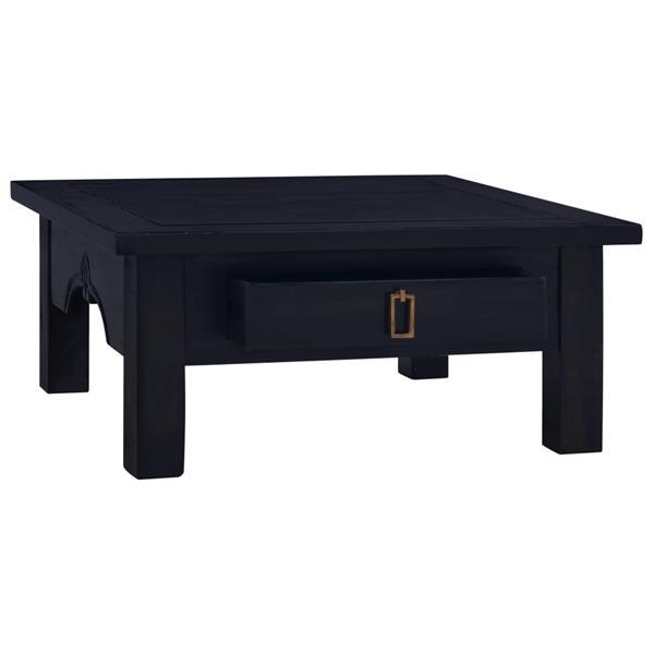 Grote foto vidaxl table basse caf noir clair 68x68x30 cm bois d acajou huis en inrichting eettafels