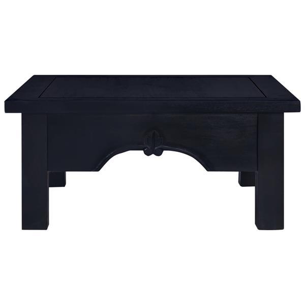Grote foto vidaxl table basse caf noir clair 68x68x30 cm bois d acajou huis en inrichting eettafels