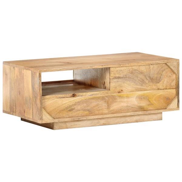 Grote foto vidaxl table basse 90x50x35 cm bois solide de manguier huis en inrichting eettafels