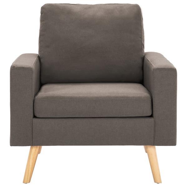 Grote foto vidaxl fauteuil taupe tissu huis en inrichting stoelen
