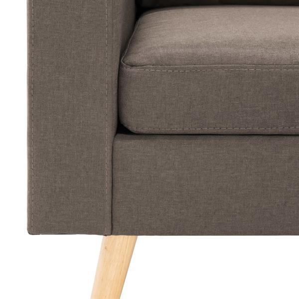 Grote foto vidaxl fauteuil taupe tissu huis en inrichting stoelen