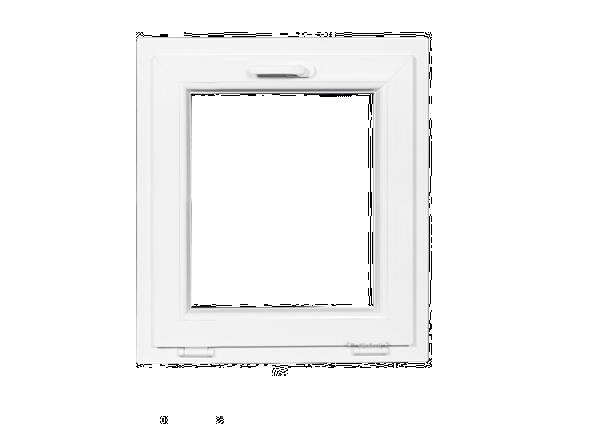 Grote foto vensters kiep kozijnen pvc raam b45 x h60 cm doe het zelf en verbouw kozijnen en schuifpuien