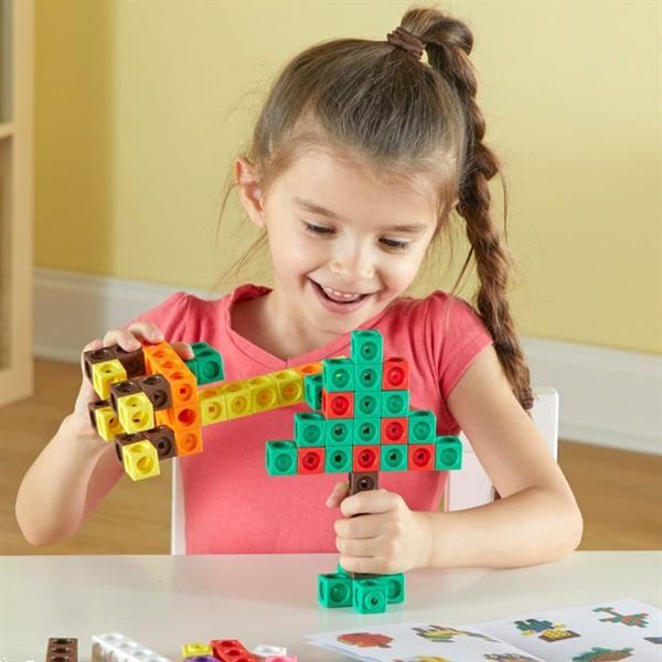 Grote foto mathlink cubes number blocks bouwset xl kinderen en baby overige