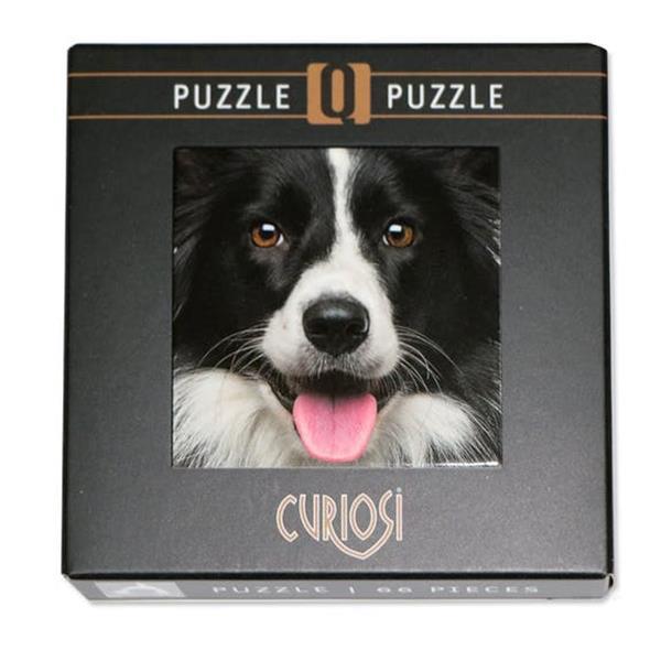Grote foto curiosi q puzzel moeilijke stukjes hond 66 stukjes verzamelen overige verzamelingen