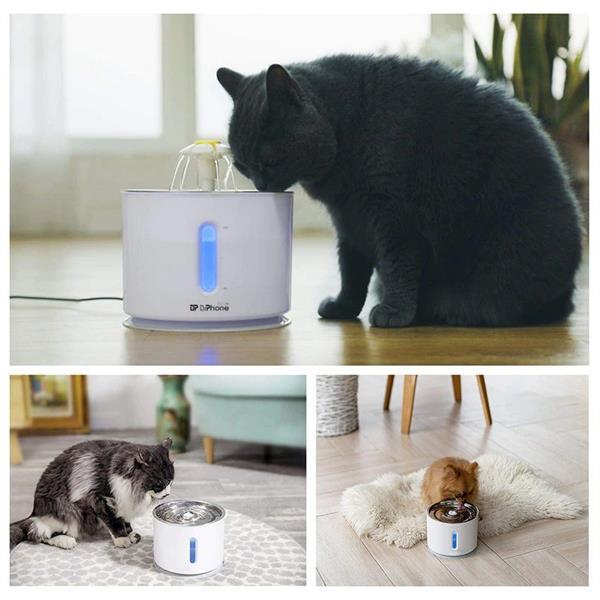 Grote foto drphone alupet 2.4l electrische dispenser huisdieren w dieren en toebehoren overige