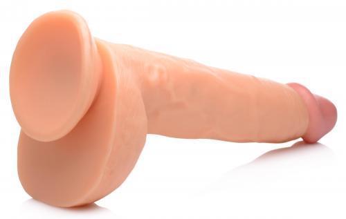 Grote foto beefy brad dildo 22 cm beige erotiek dildo