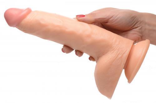 Grote foto beefy brad dildo 22 cm beige erotiek dildo