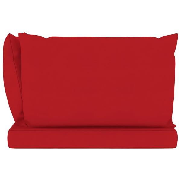 Grote foto vidaxl coussins de canap palette 3 pcs rouge tissu huis en inrichting woningdecoratie