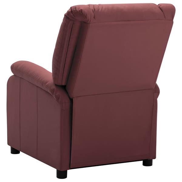 Grote foto vidaxl 322440 recliner wine red faux leather huis en inrichting stoelen