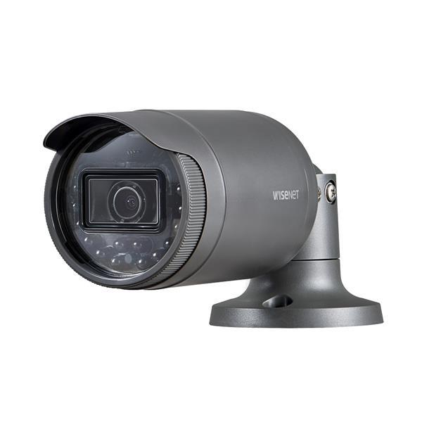 Grote foto samsung lno 6020r 2mp ip bullet buitencamera met 4mm lens audio tv en foto professionele video apparatuur