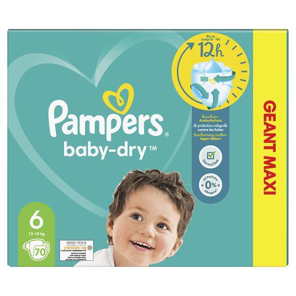 Grote foto pampers baby dry maat 6 mega maandbox 210 luiers kinderen en baby dekens en slaapzakjes